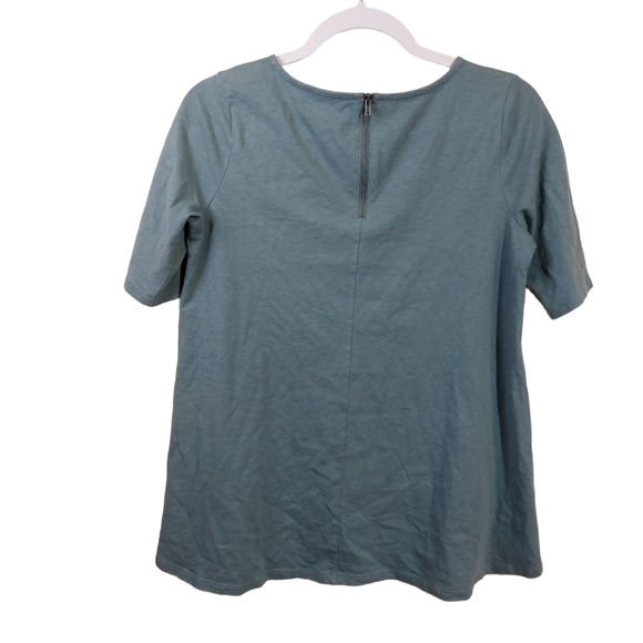 MADEWELL LADIES SHORT SLEEVE BACK-ZIP SWING TOP- XS - Picture 3 of 6